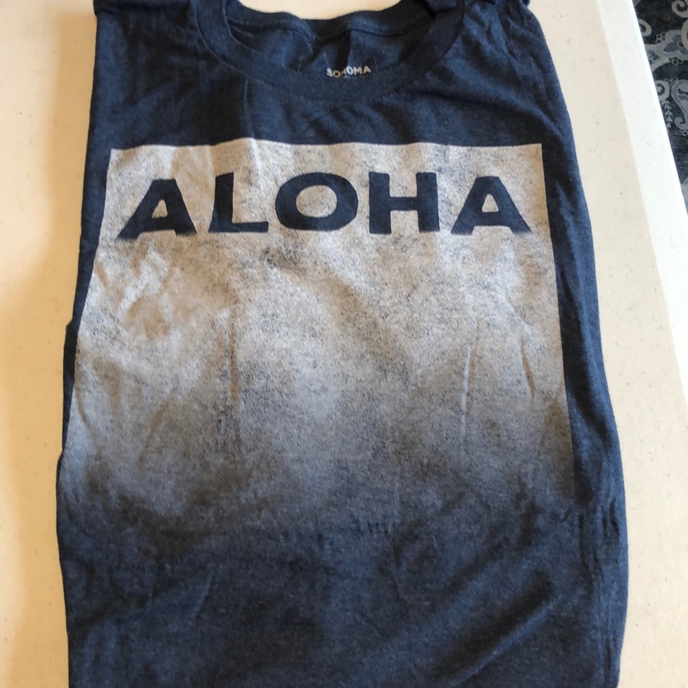 Sonoma Graphic Tee S/S- Sz L- Navy Blue